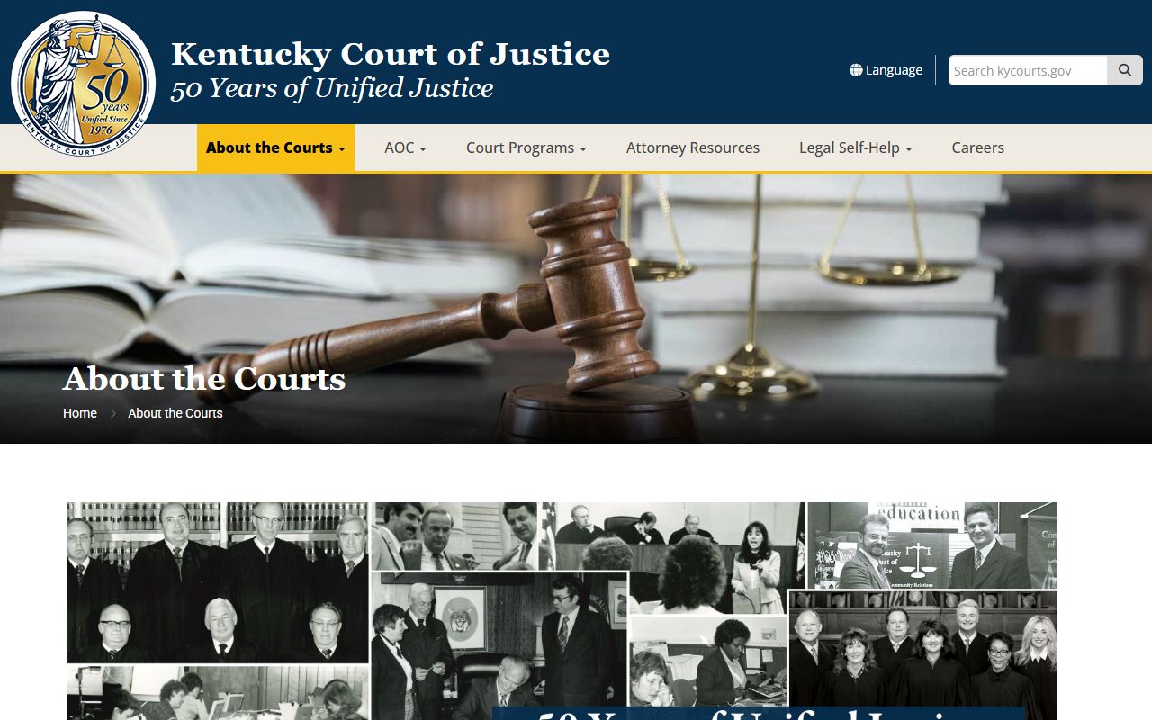 Pulaski County Court records within Kentucky Court of Justice structure