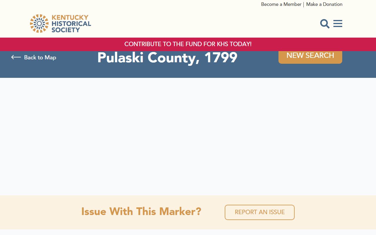 Pulaski County Court records local history marker