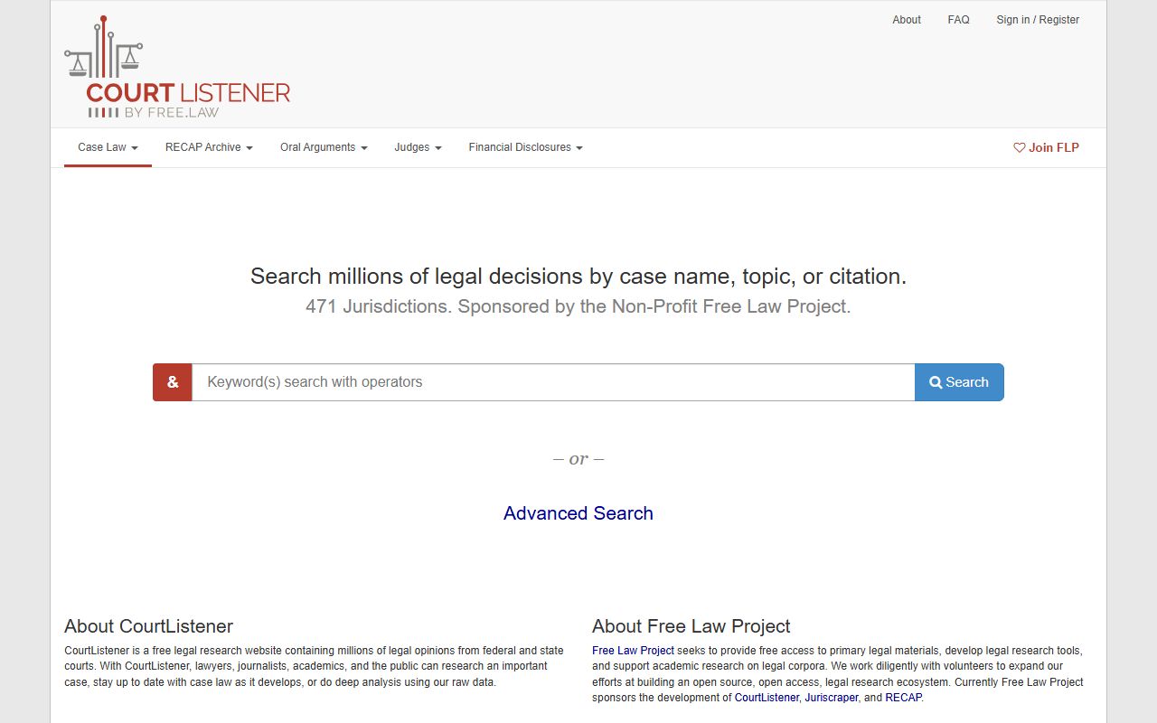 Pulaski County court dockets CourtListener legal research
