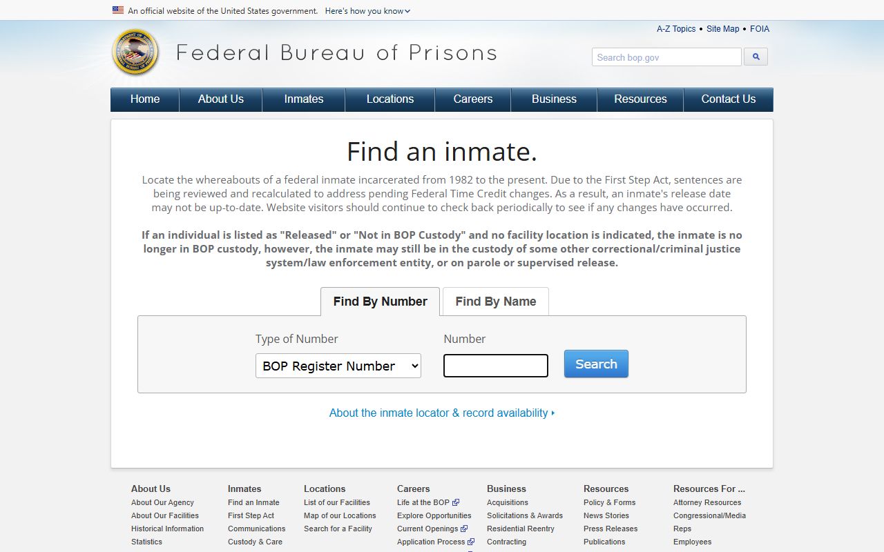 Pulaski County inmate records federal inmate locator